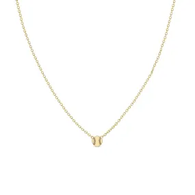 14k Itty Bitty Baseball Necklace