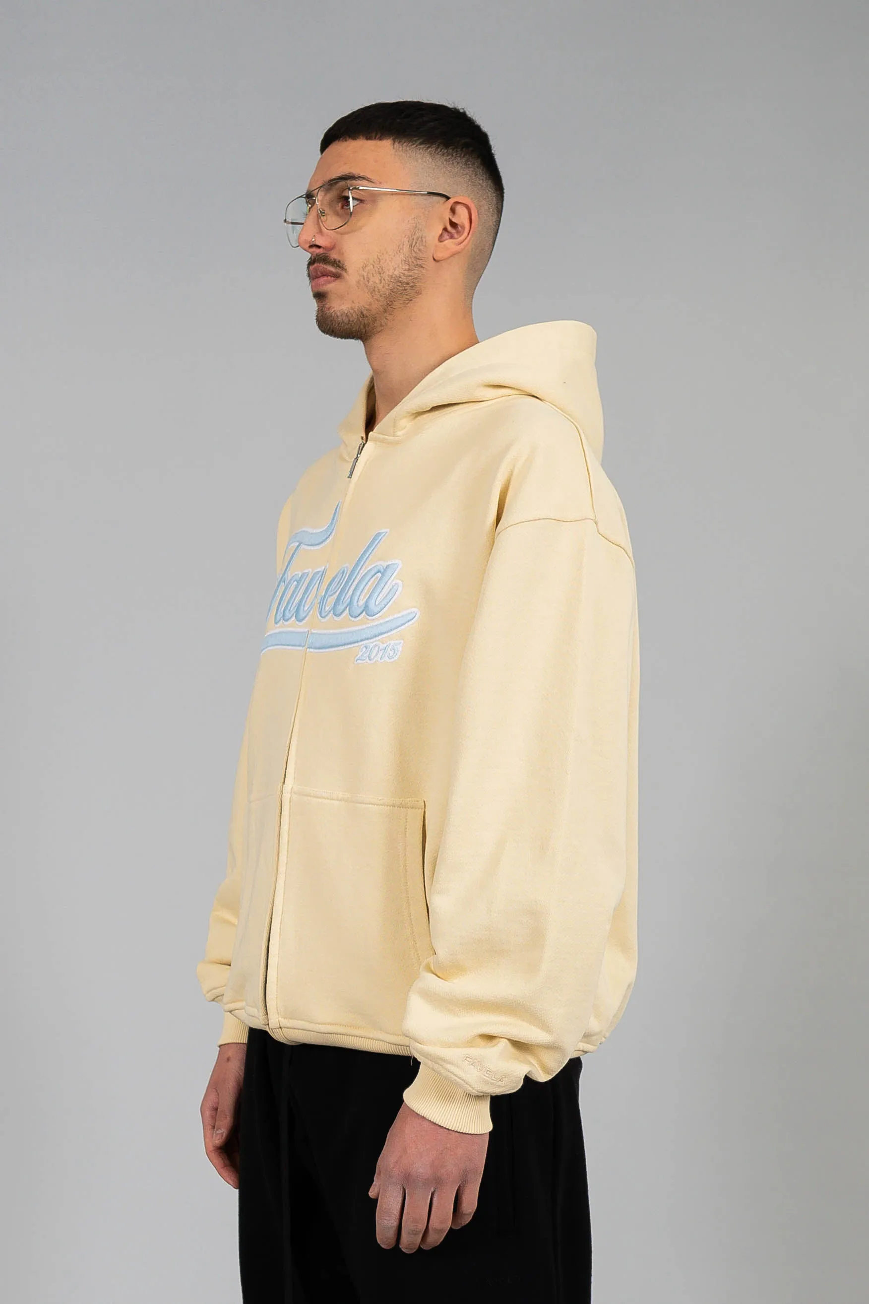 3D COLLEGE CREME FRONTZIP