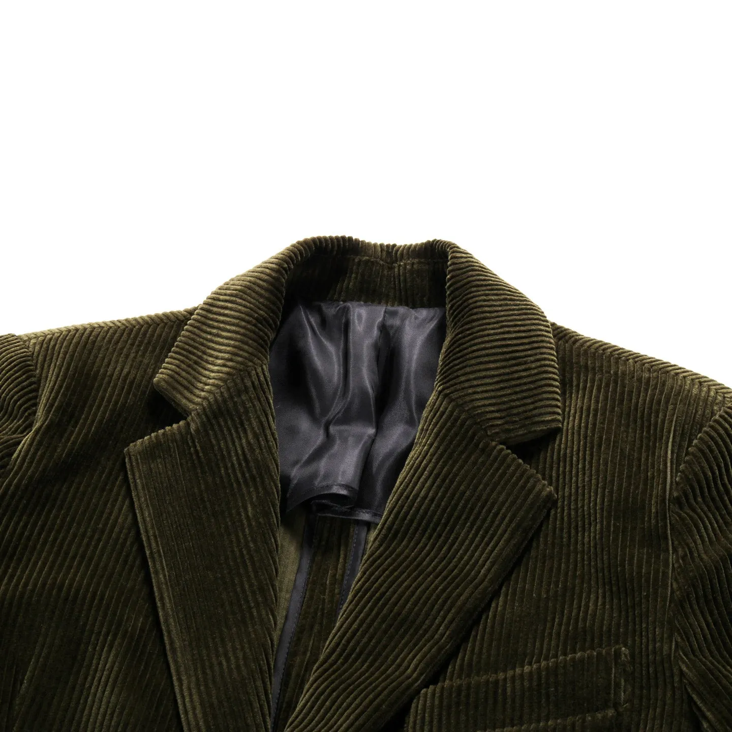 A KIND OF GUISE RELAXED NOTCH BLAZER OLIVE CORDUROY