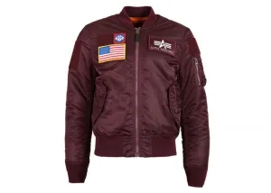 ALPHA INDUSTRIES - Men - MA-1 Flex Slim Jacket - Maroon