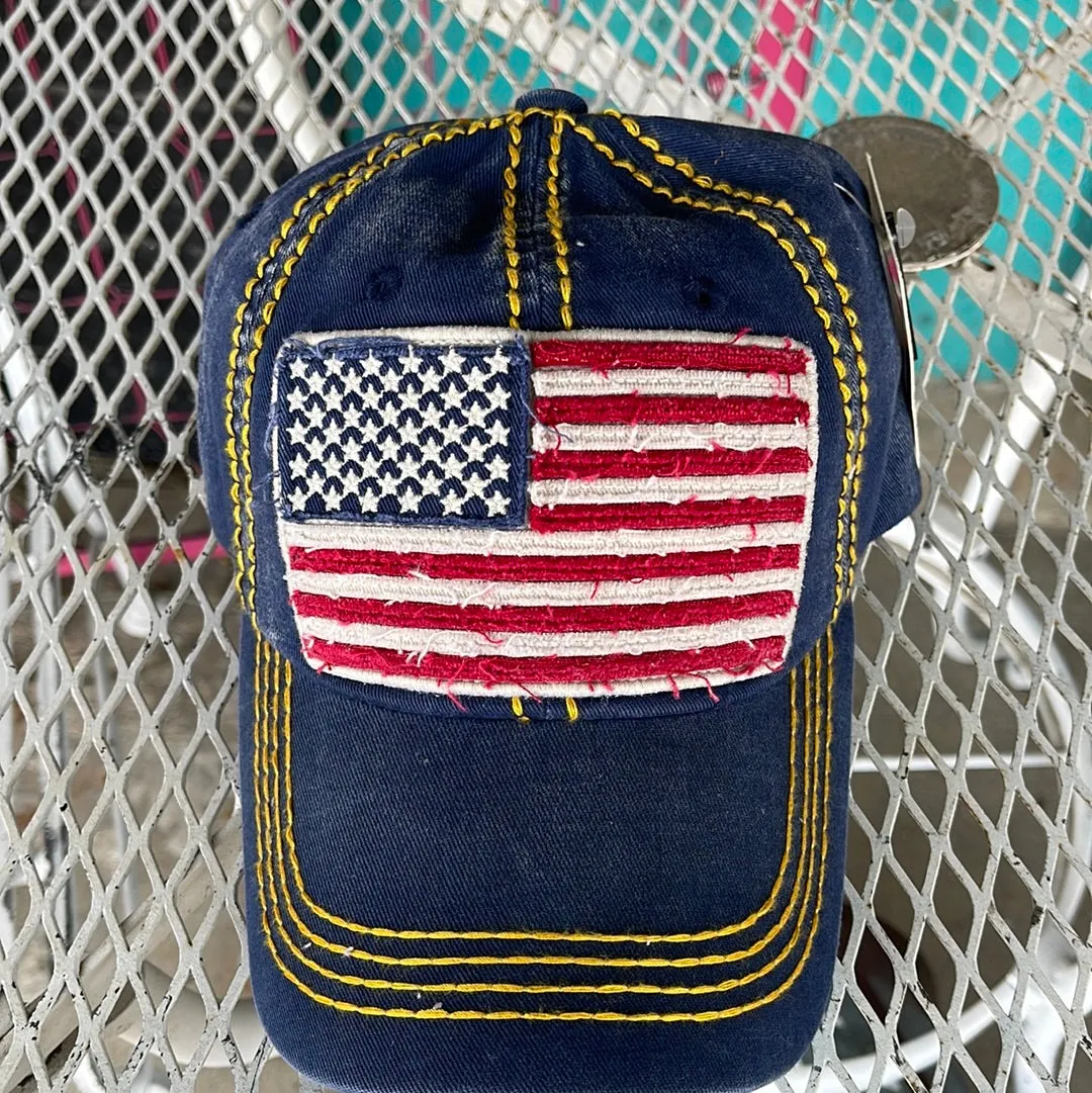 America USA Flag Baseball cap- 3 colors