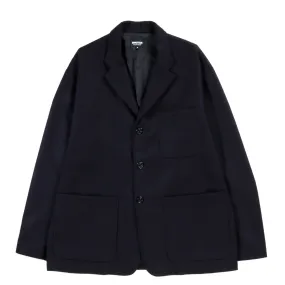 ARPENTEUR FOX JACKET WOOL FLANNEL NAVY