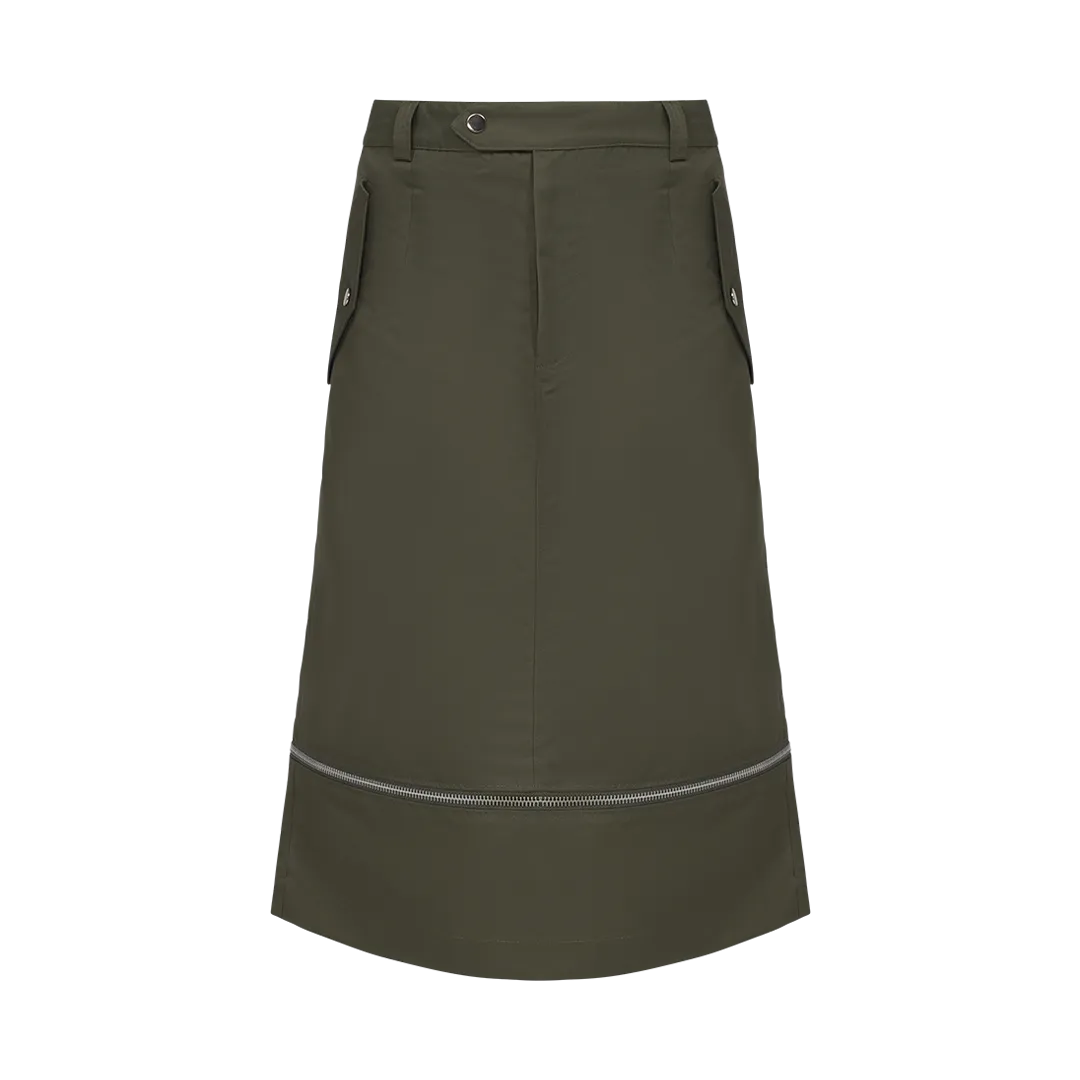 Aviator Zipper Skirt