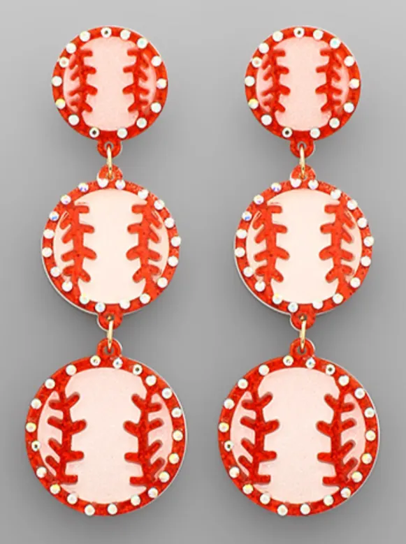 Batter Up Earrings