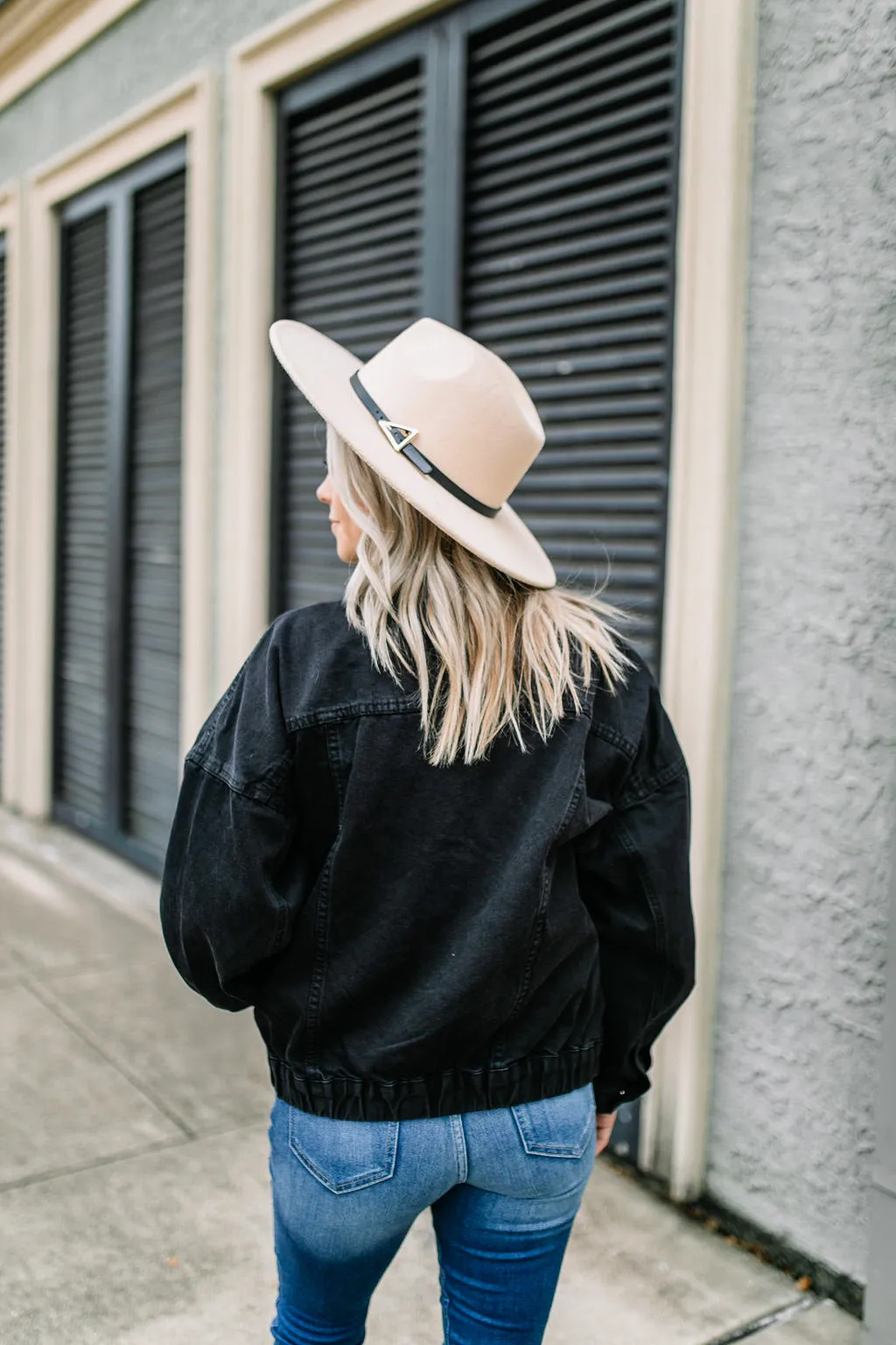 Becki Classic Black Denim Jacket | FINAL SALE