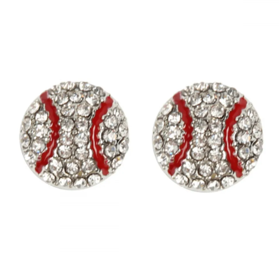 Bling Baseball Studs