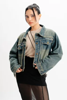 Blue Patch Pocket Denim Jacket