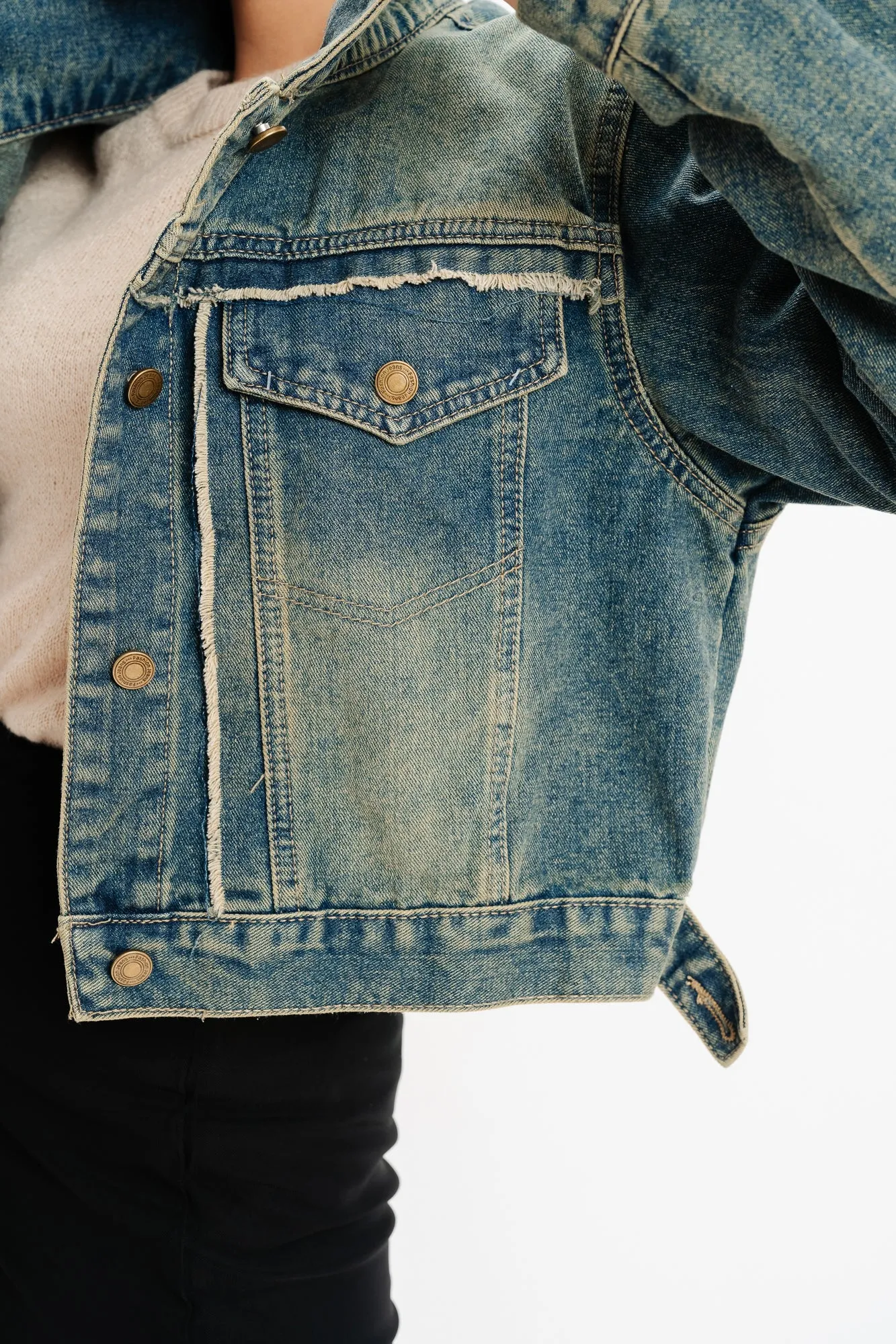 Blue Patch Pocket Denim Jacket