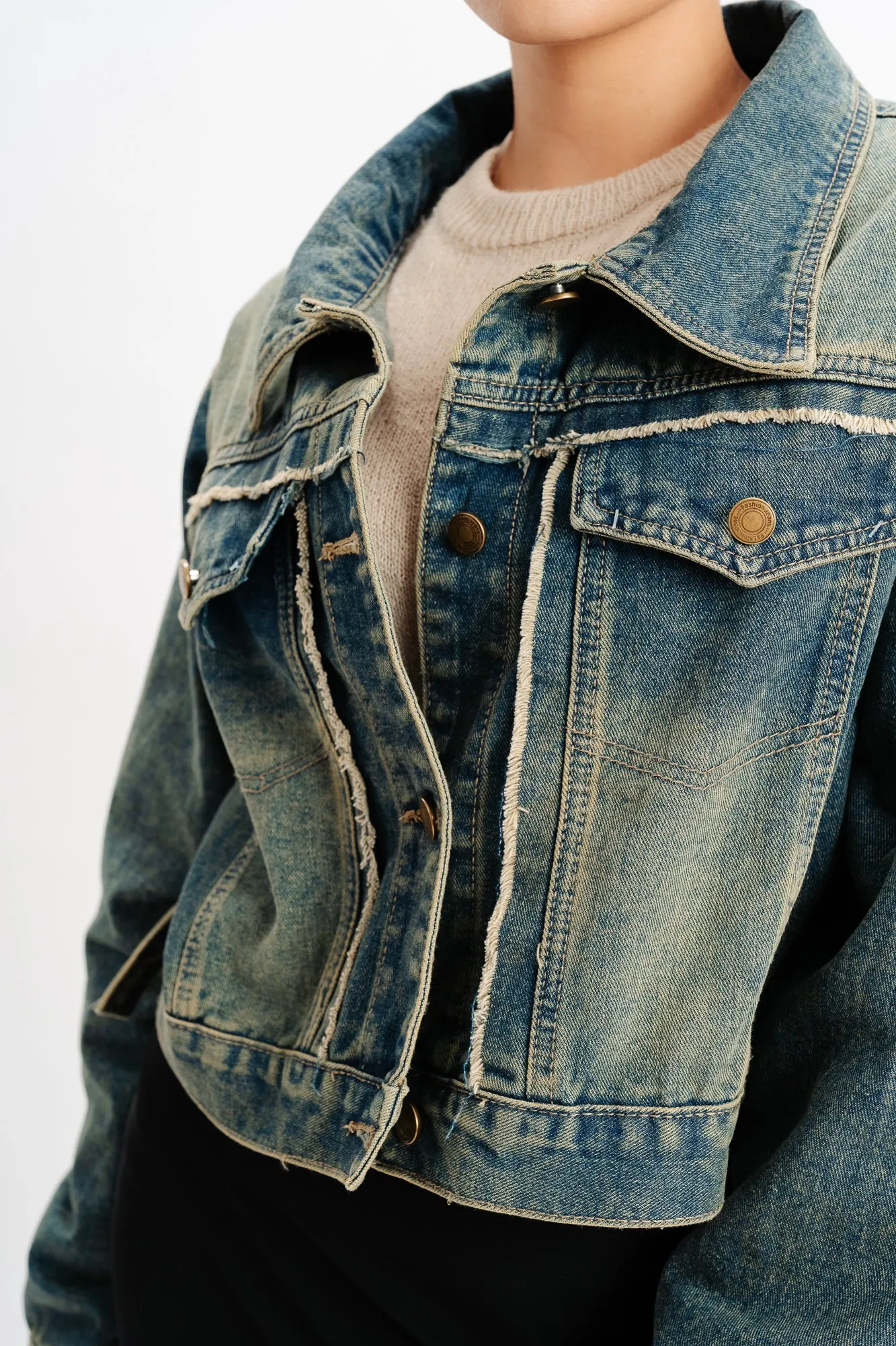 Blue Patch Pocket Denim Jacket