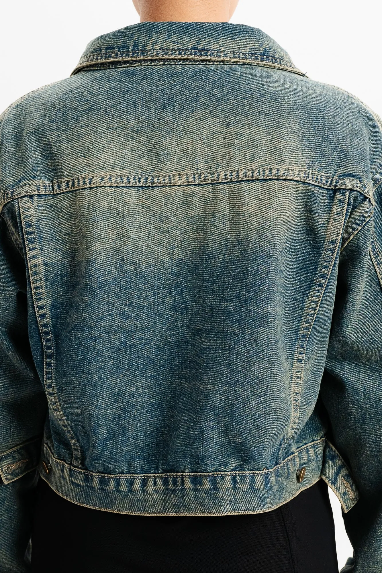 Blue Patch Pocket Denim Jacket