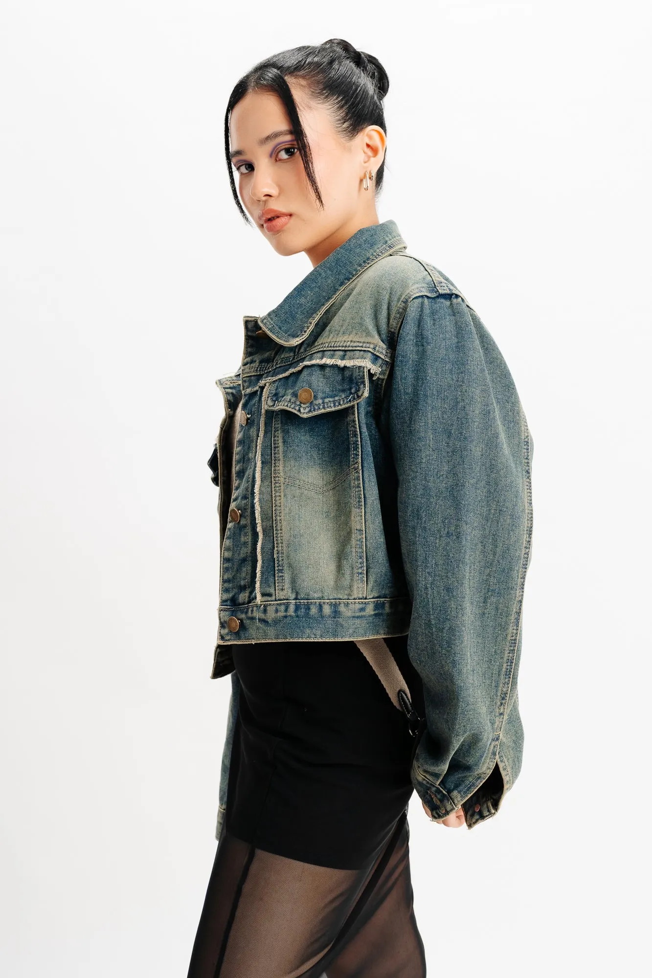 Blue Patch Pocket Denim Jacket