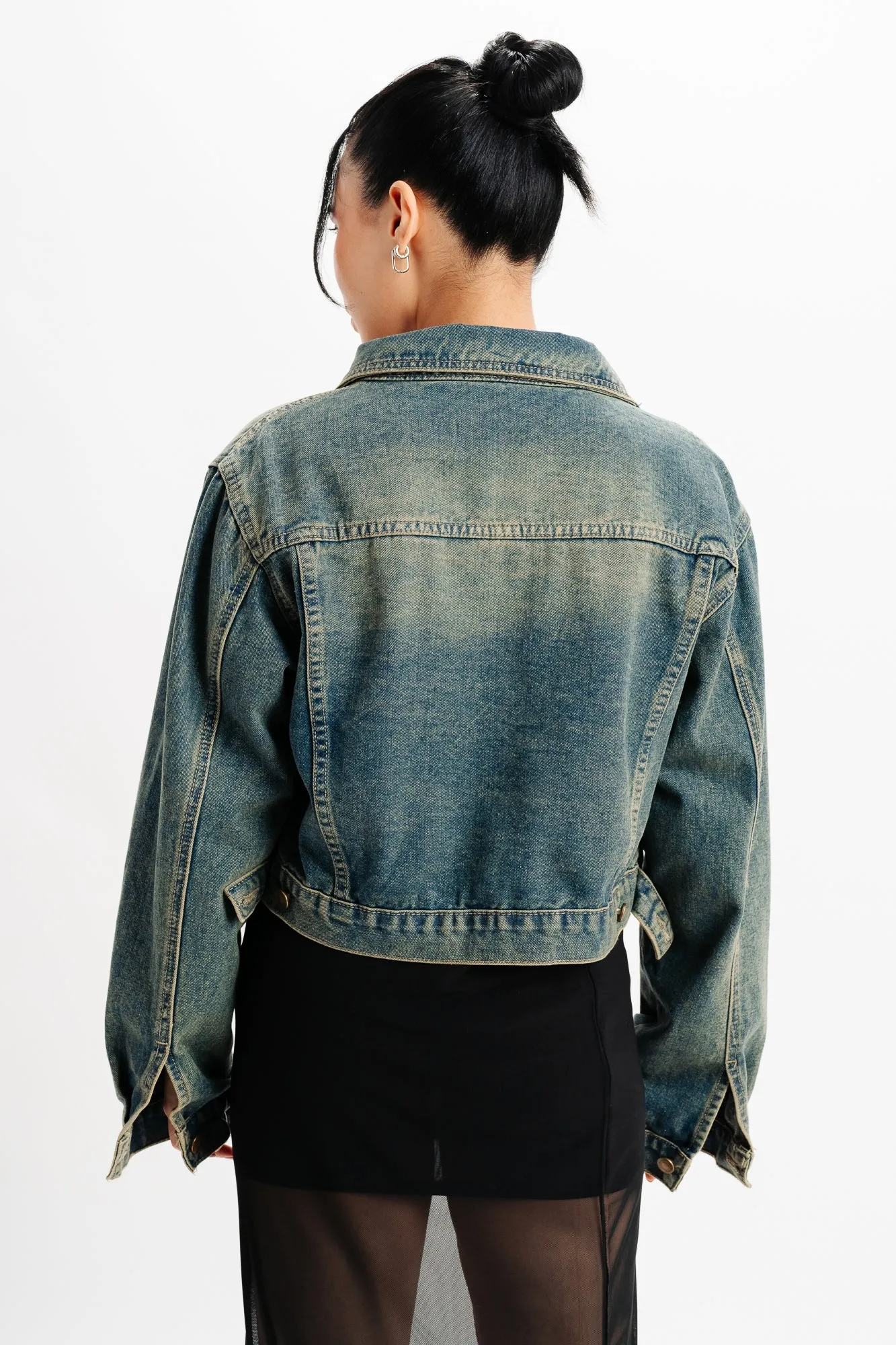 Blue Patch Pocket Denim Jacket