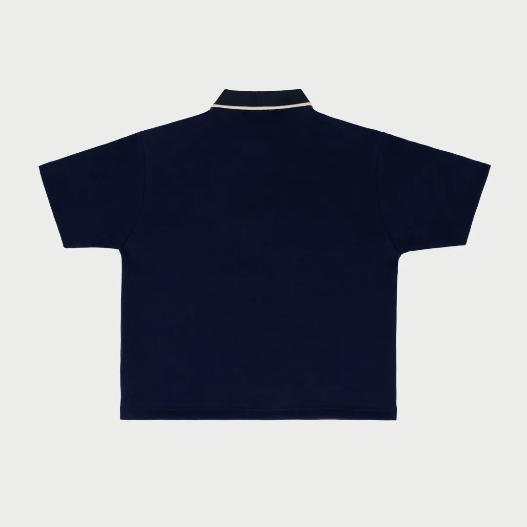 Boxy Polo (Navy)