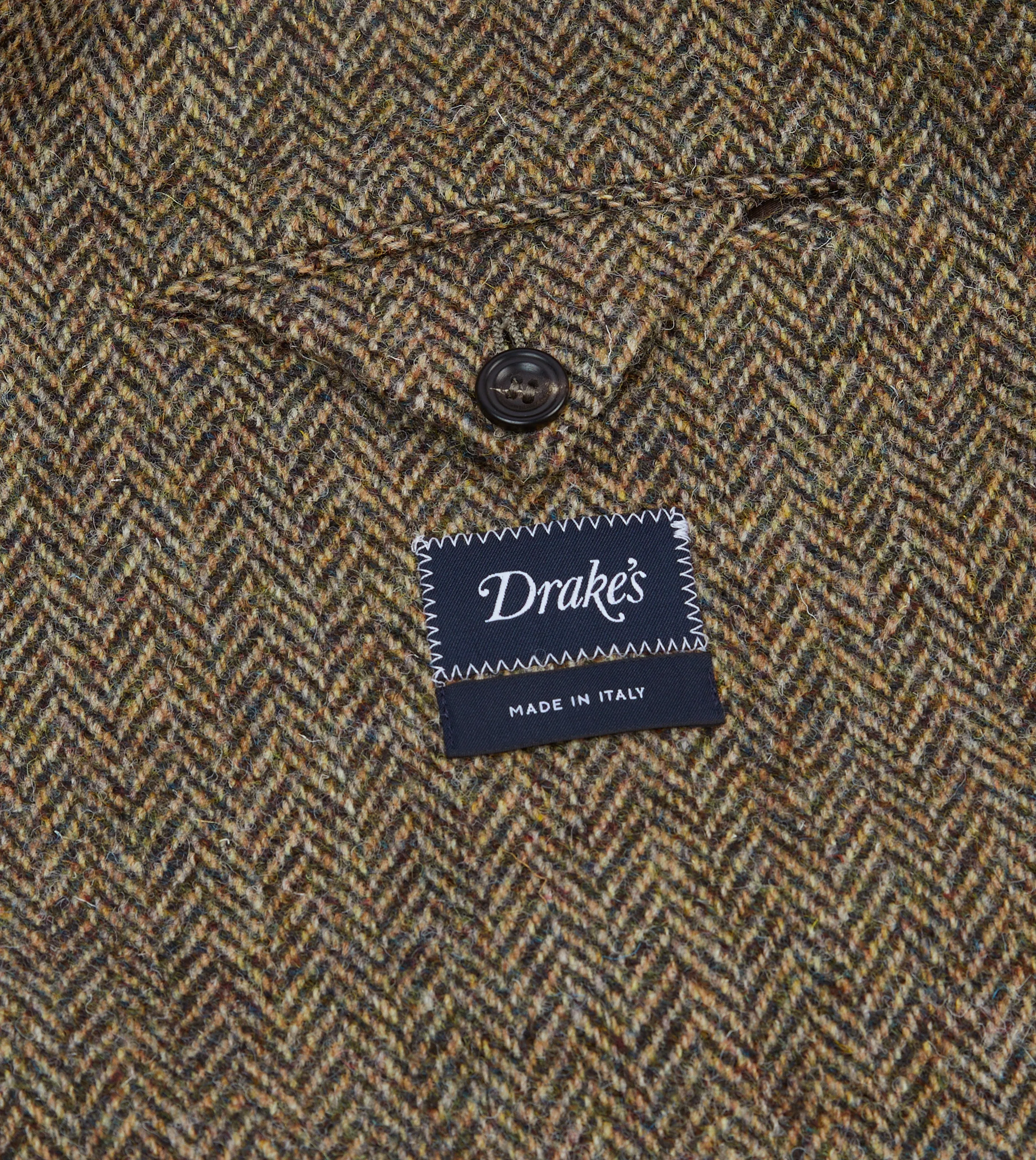 Brown Herringbone Harris Tweed Blazer