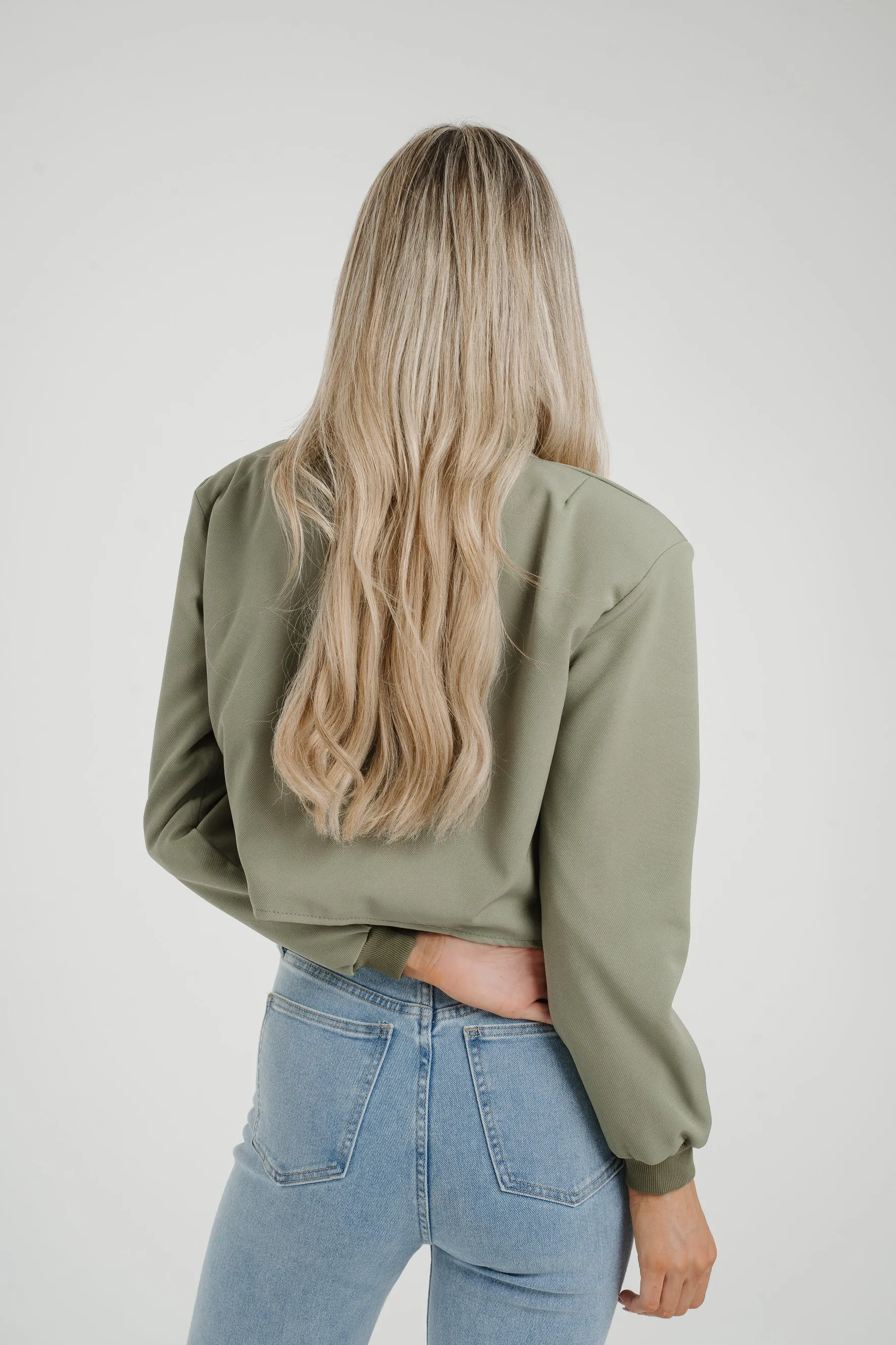 Caitlyn Bomber Jacket In Khaki