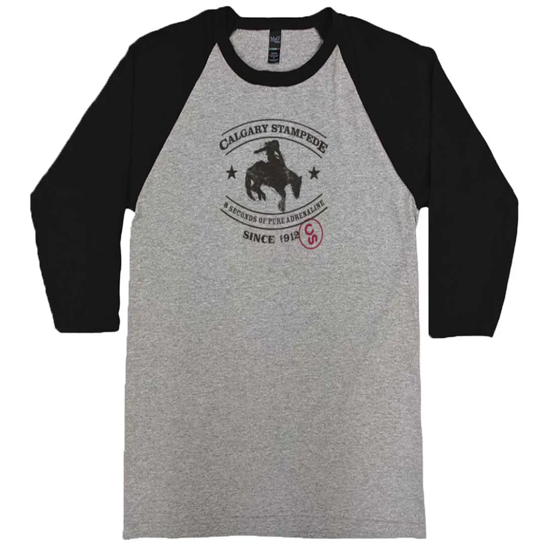 Calgary Stampede Unisex Bronc Baseball T-shirt