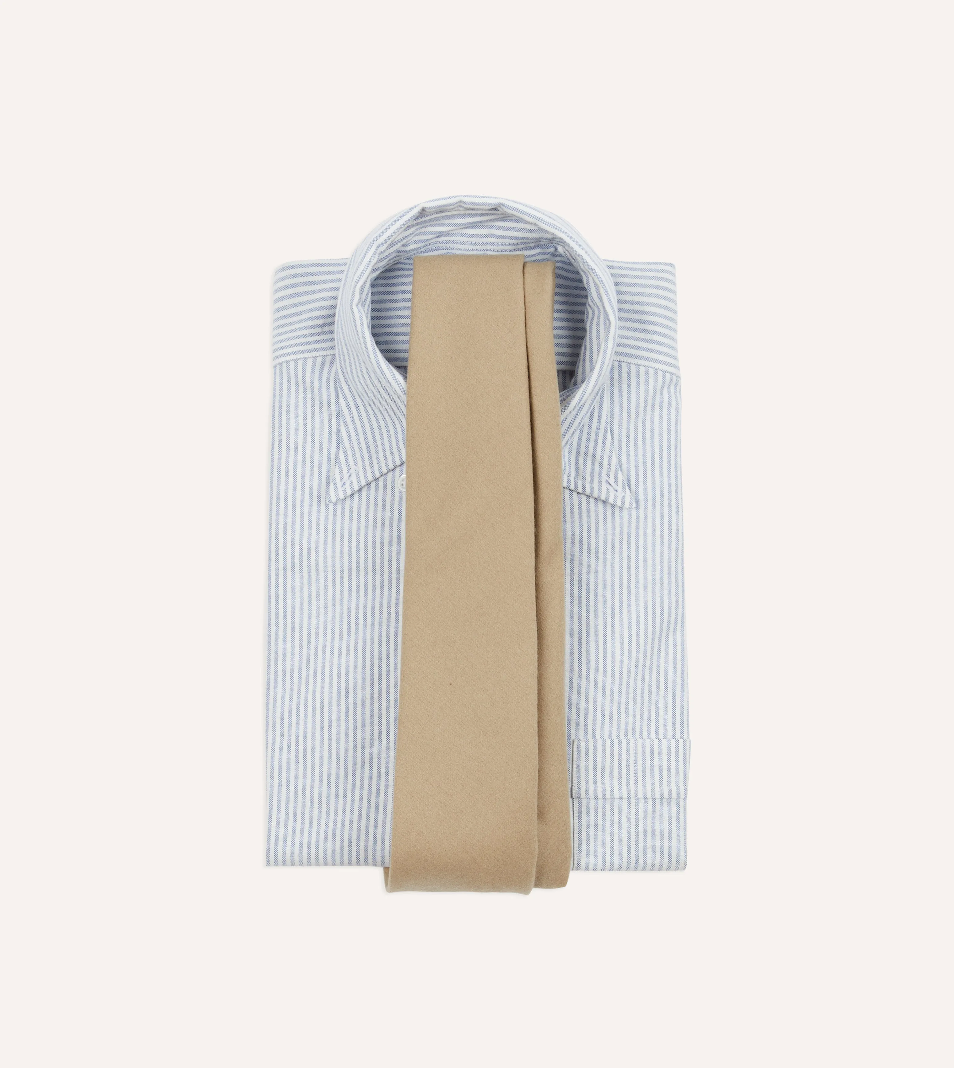 Camel Super Fine Merino Wool Self Tipped Tie