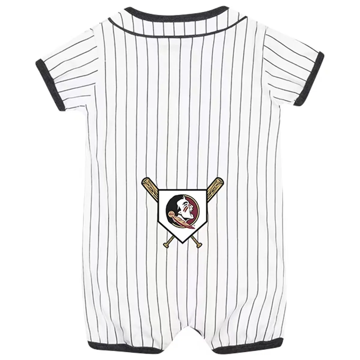 Colosseum Infant Florida State Baseball Romper - White