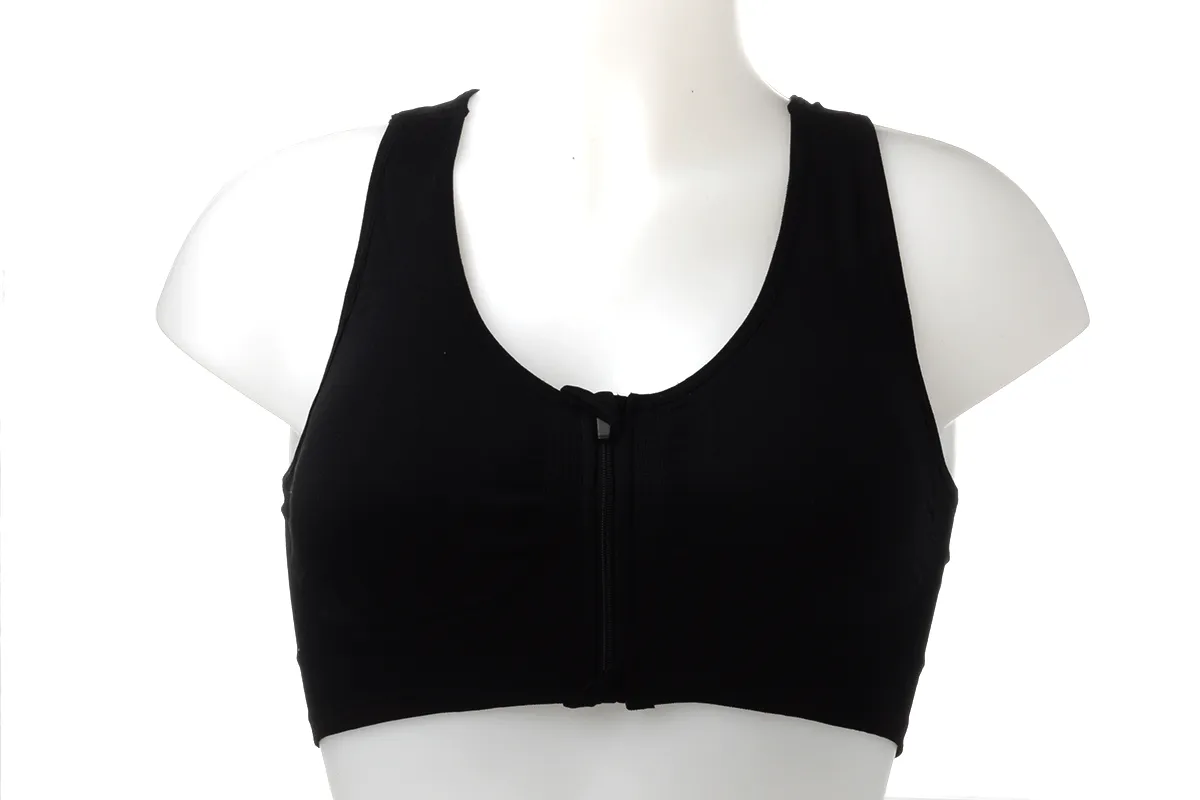 Crayon Zipper Front Sports Bra