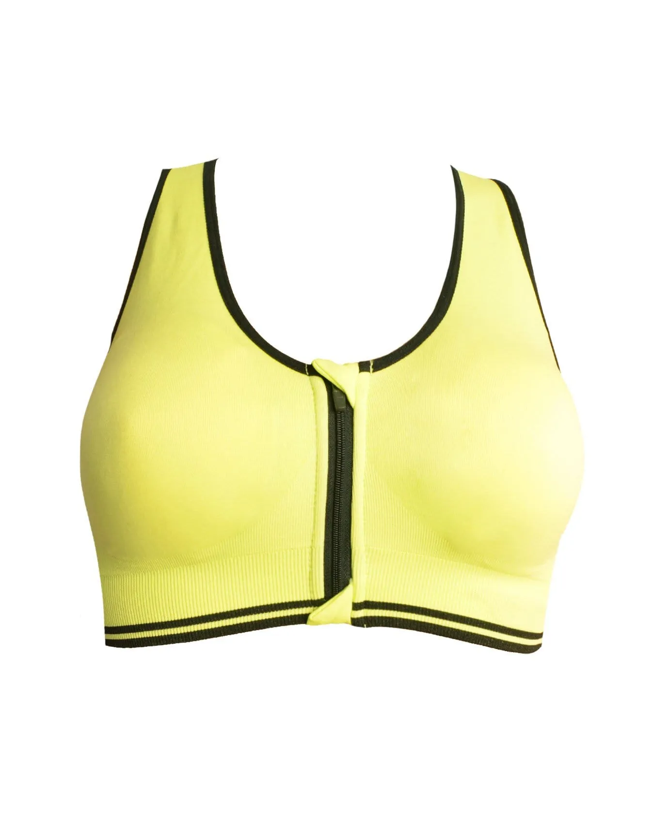 Crayon Zipper Front Sports Bra