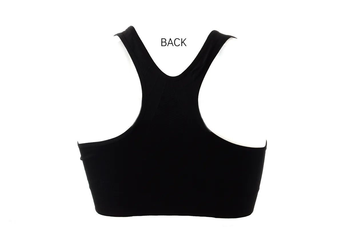 Crayon Zipper Front Sports Bra