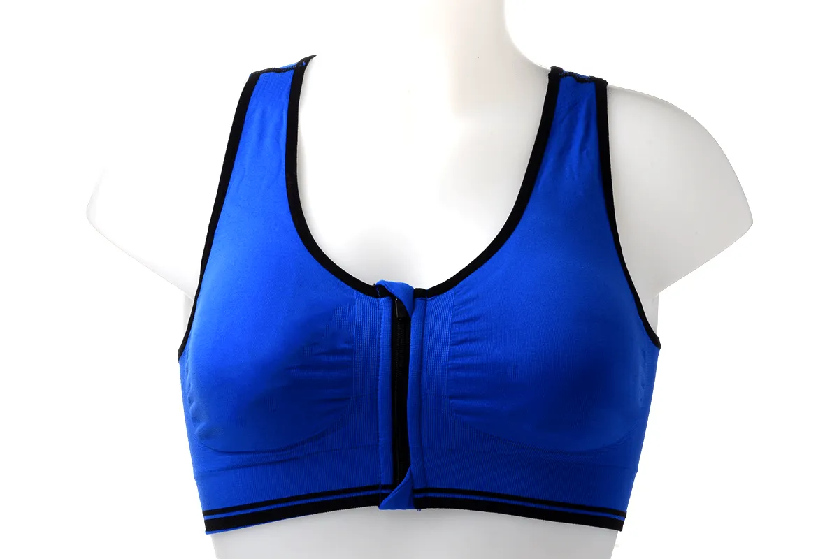 Crayon Zipper Front Sports Bra