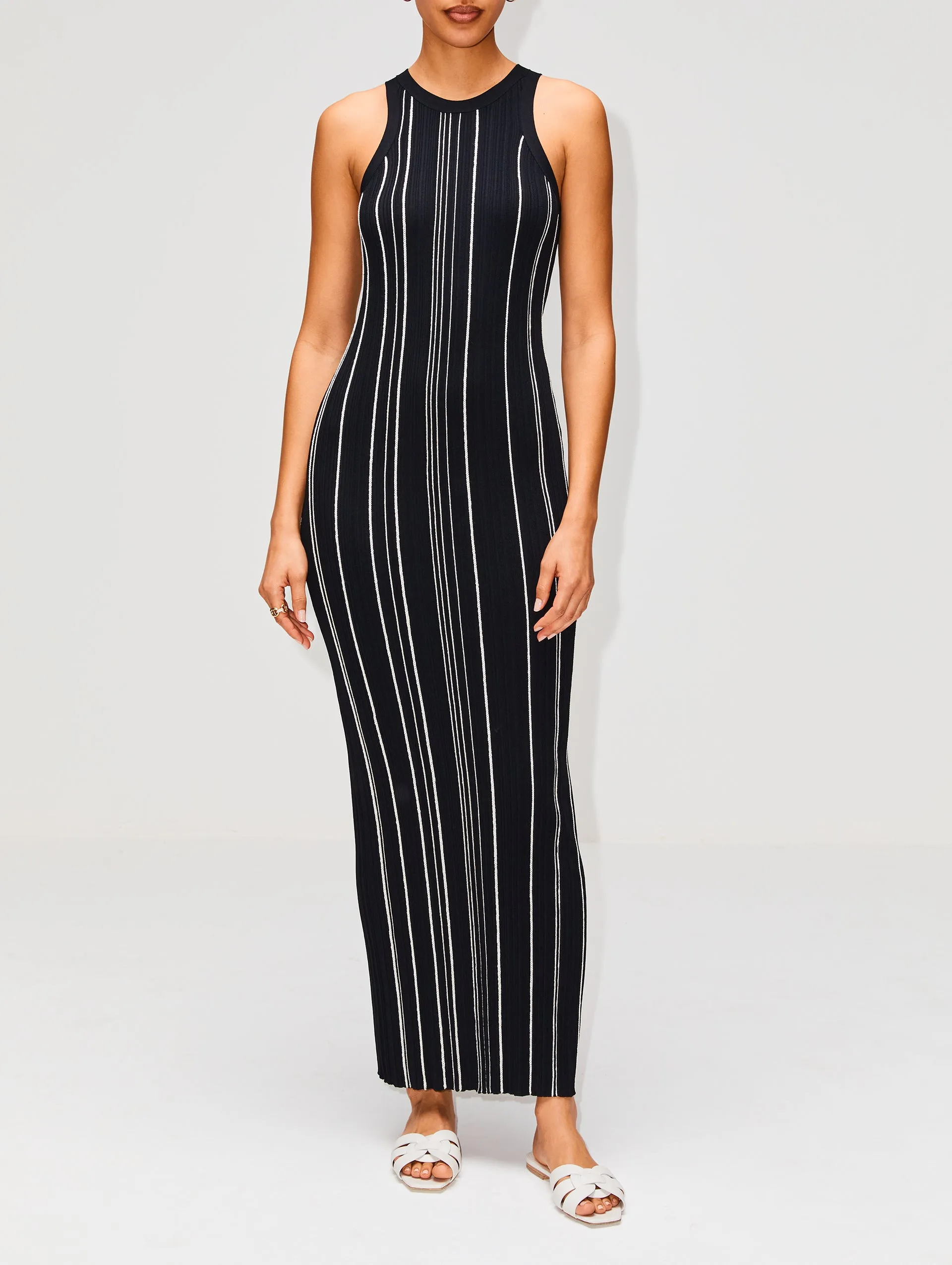 Curved Rib Tank Dress