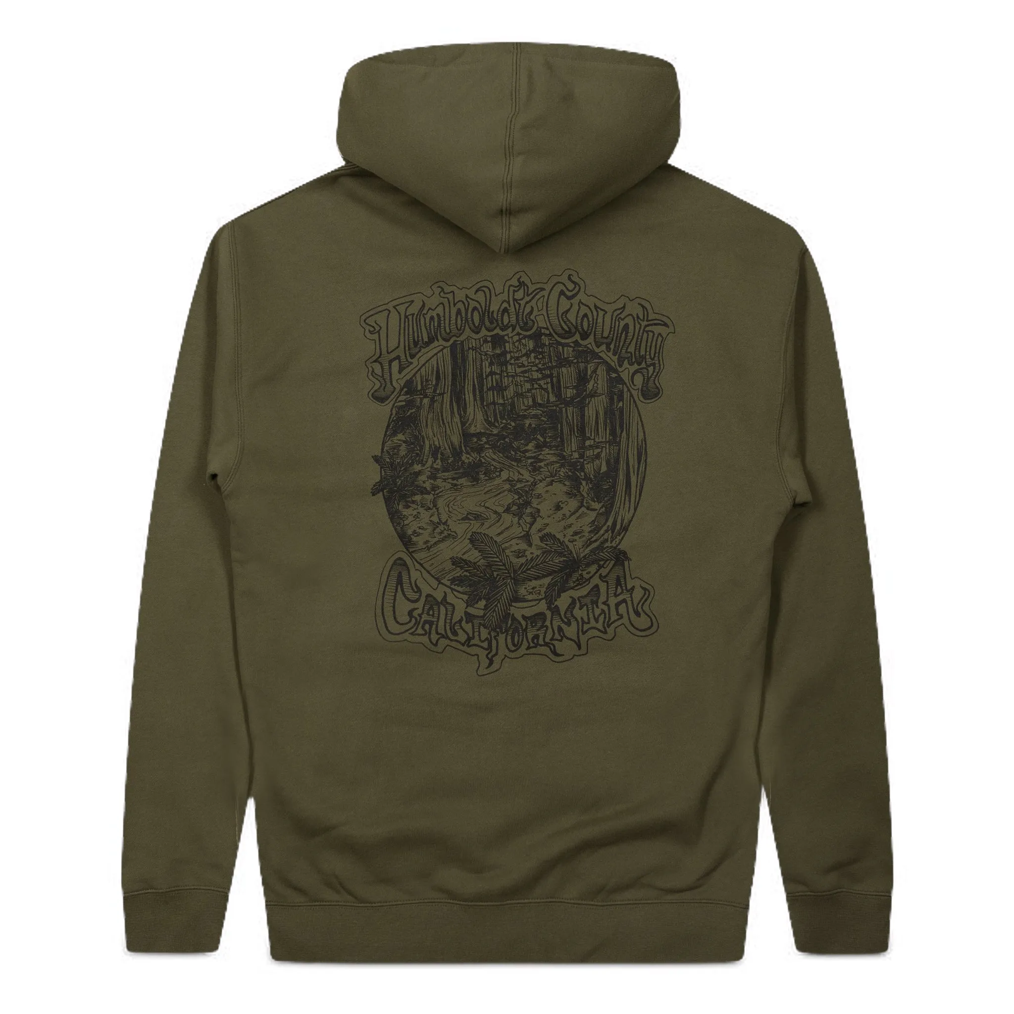 Deep Woods Zipper Hoodie Army