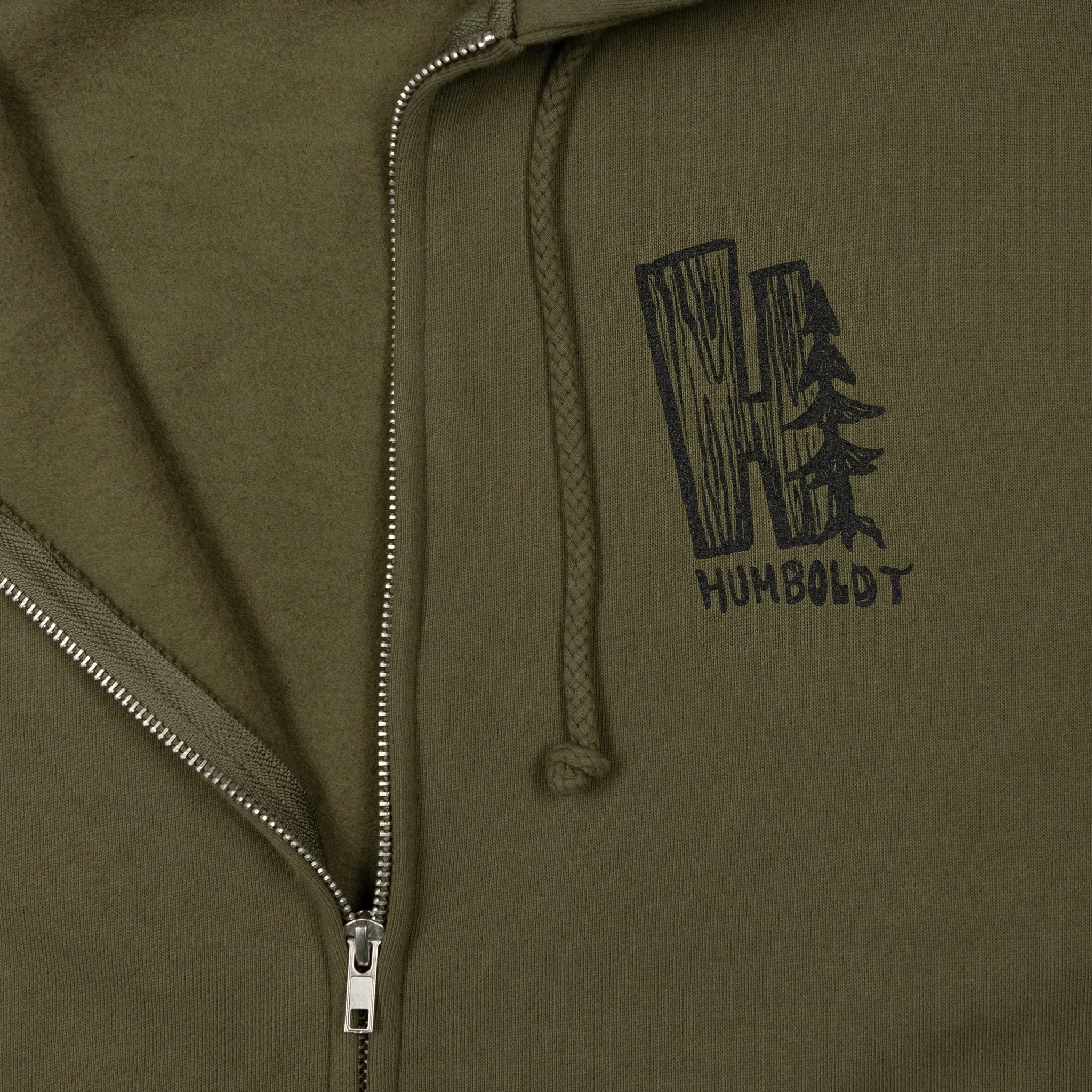 Deep Woods Zipper Hoodie Army