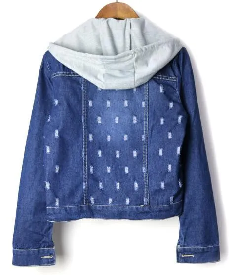 Denim Hooded Jacket