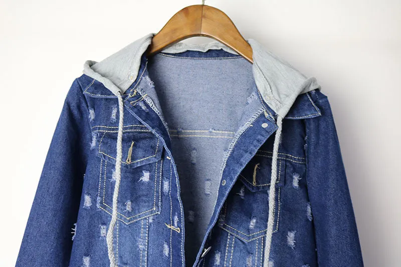 Denim Hooded Jacket