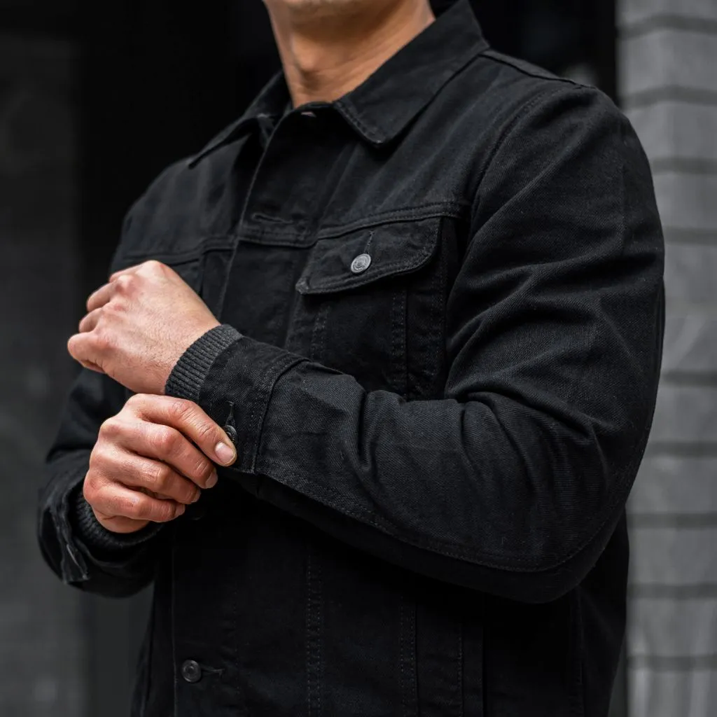 Denim Trucker Jacket | Pitch Black