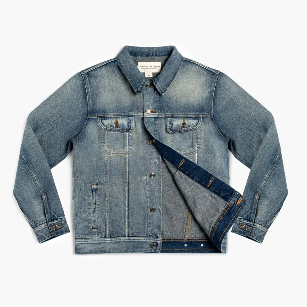 Denim Trucker Jacket | Washed Indigo