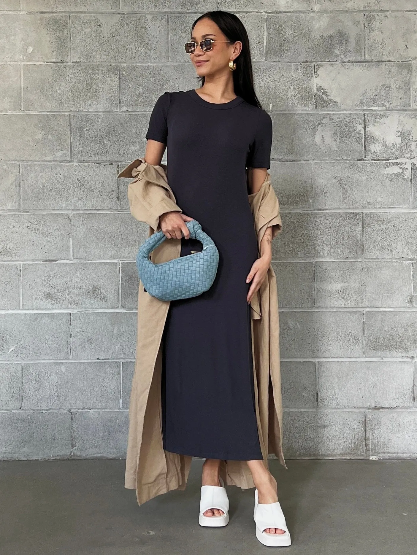 DEX Ribbed T-Shirt Maxi Dress