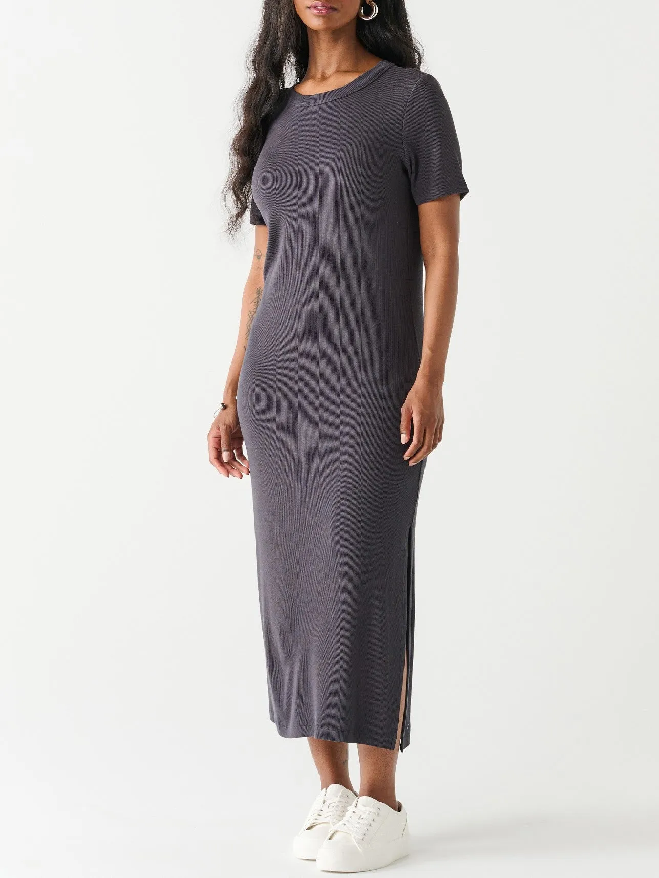 DEX Ribbed T-Shirt Maxi Dress