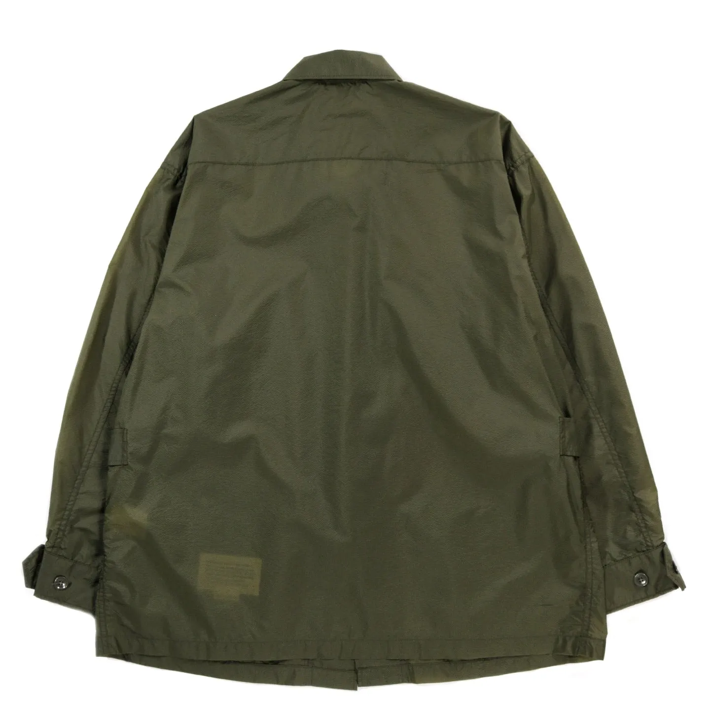 ENGINEERED GARMENTS JUNGLE FATIGUE JACKET OLIVE NYLON MICRO RIPSTOP