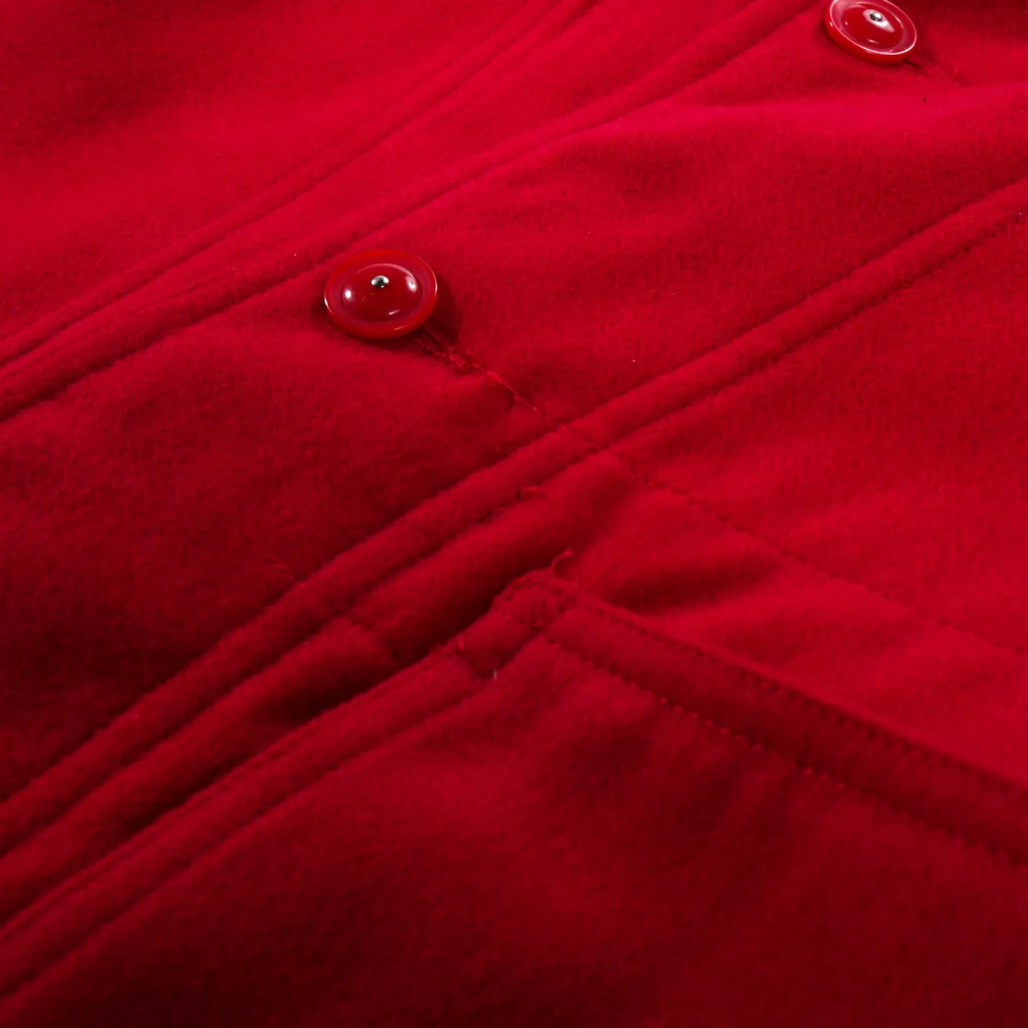 ENGINEERED GARMENTS SHAWL COLLAR COVER JACKET RED POLY FAKE MELTON