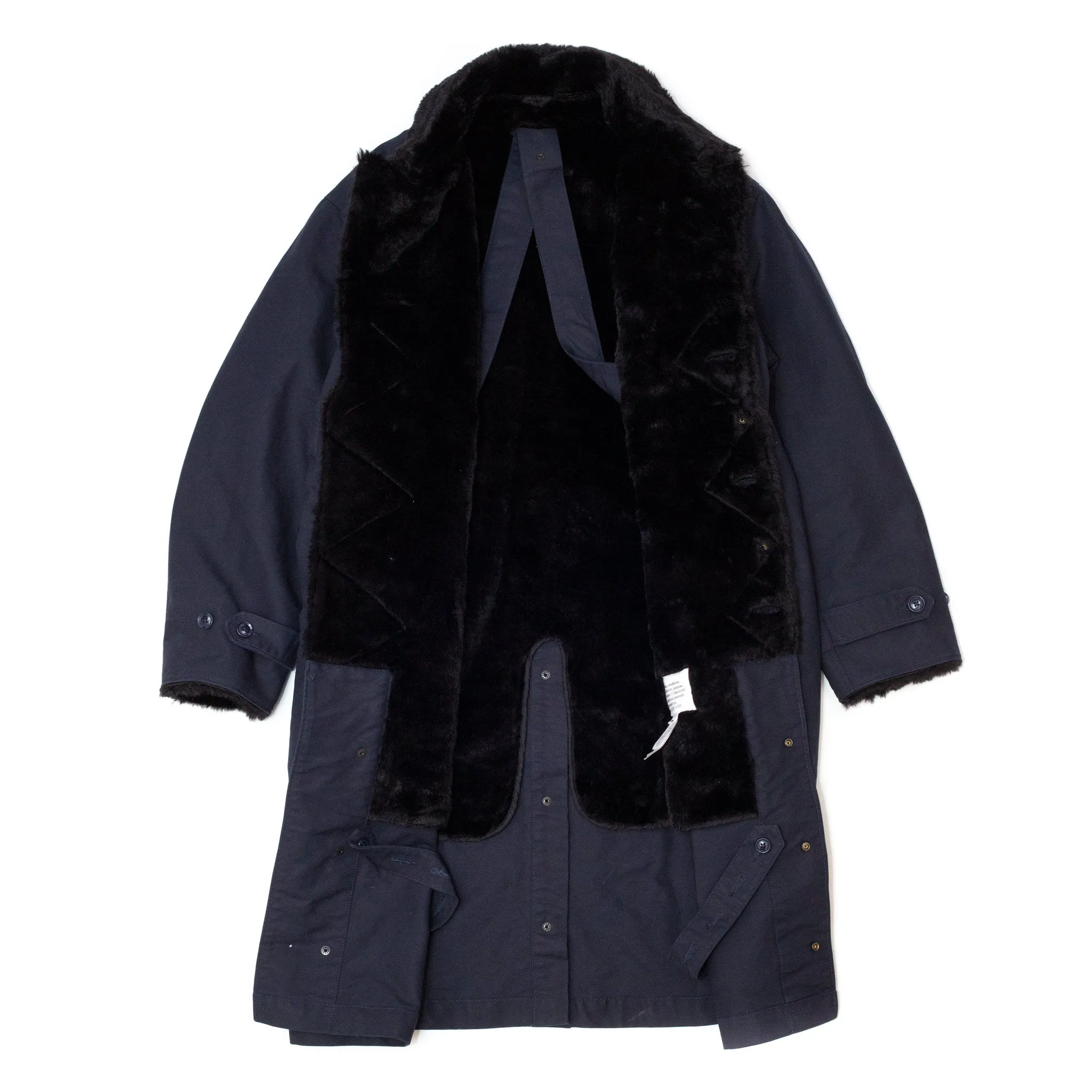 Engineered Garments Storm Coat Navy Cotton Double Cloth