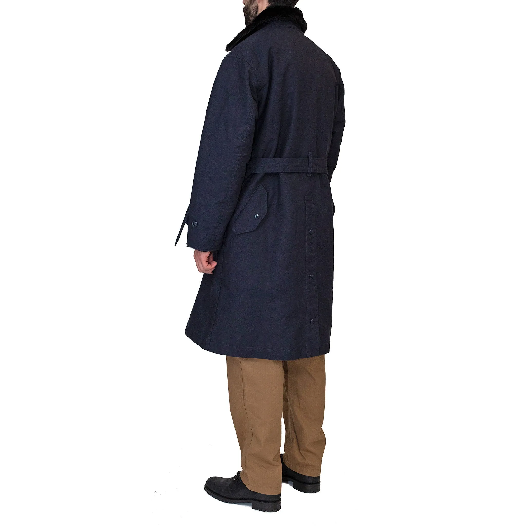 Engineered Garments Storm Coat Navy Cotton Double Cloth