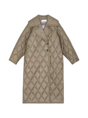 Ganni Shiny Quilt Coat