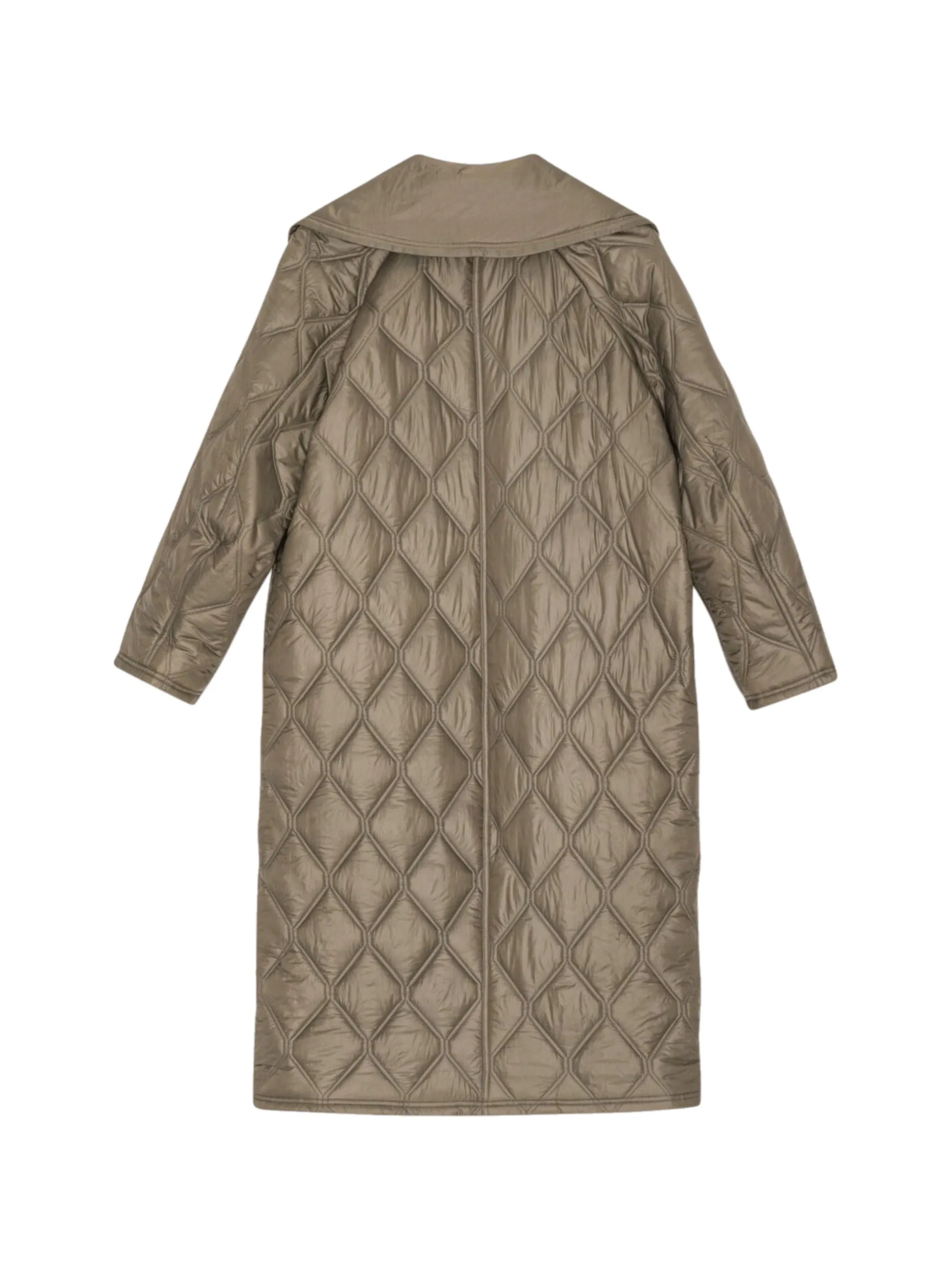 Ganni Shiny Quilt Coat