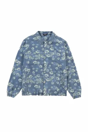 Garden Denim Coach Jacket