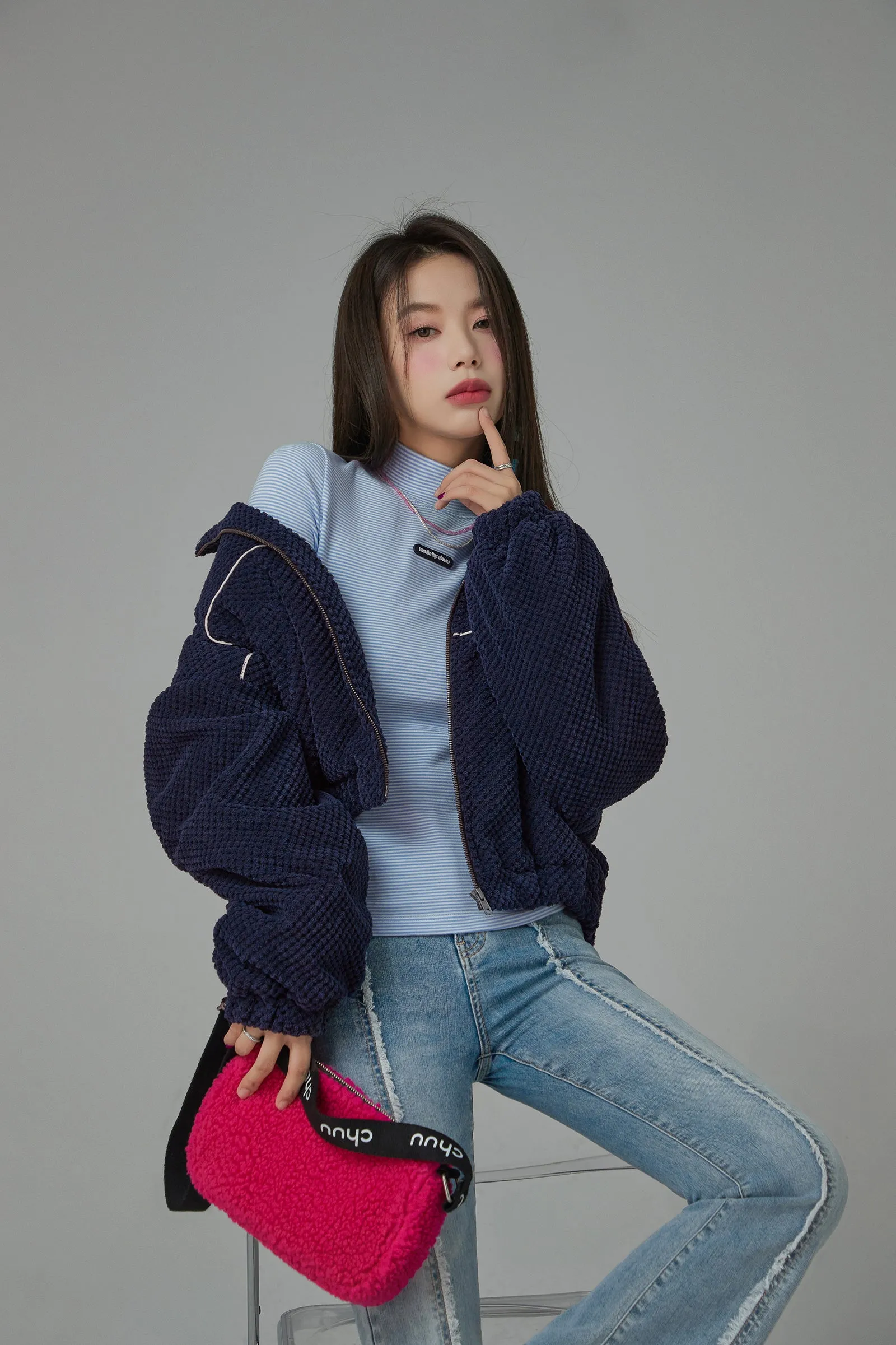 Im Doing Fine Zipper Jacket