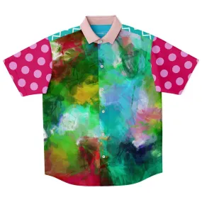 Jubilee's Garden Short Sleeve Button Down Shirt