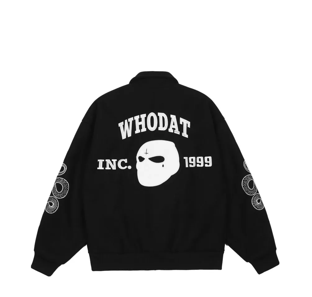 KNOCK KNOCK 'Who Dat' Varsity Jacket