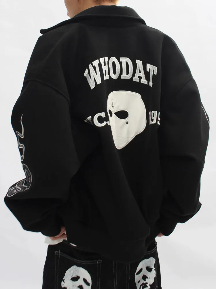 KNOCK KNOCK 'Who Dat' Varsity Jacket