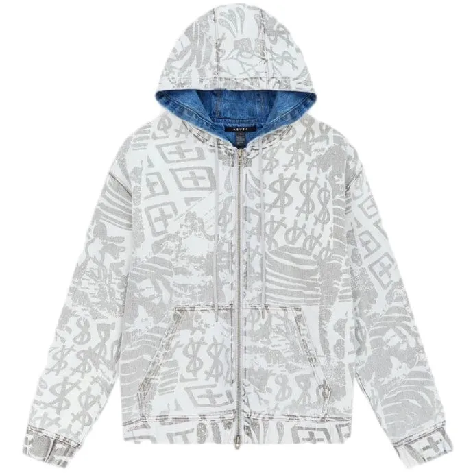 Ksubi Kollage Zip Hoodie Jacket (Icey) MFA23FL012