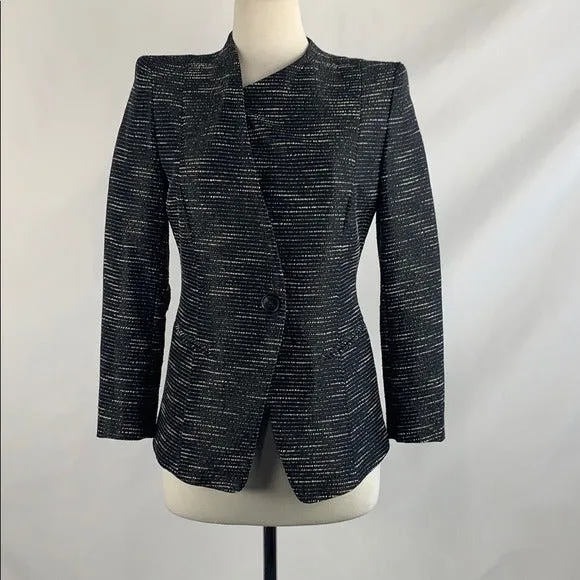 Lafayette 148 Gold Black Tweed Jacket