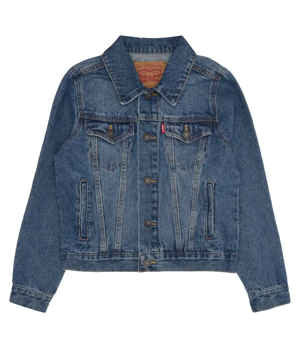 Levi's Kids boy's denim jacket LVB Trucked 9E2058 M8X LW bristol medium blue