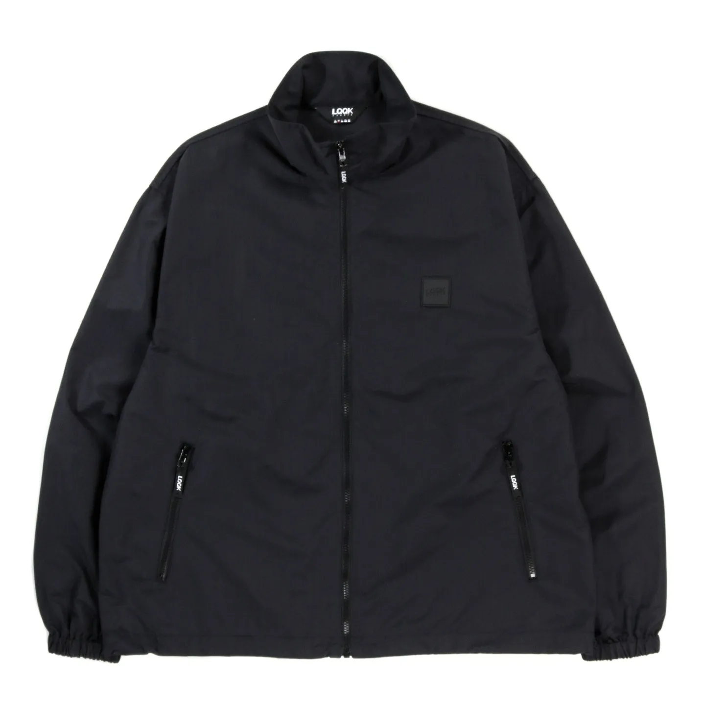 LQQK STUDIO NYLON TRACK JACKET BLACK